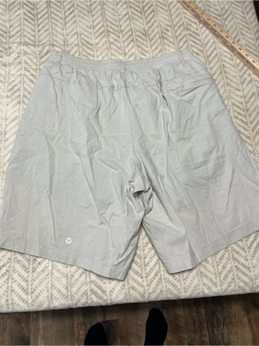 Birddog Light Gray Men’s Elastic-Waist Shorts Xl - Picture 3 of 10